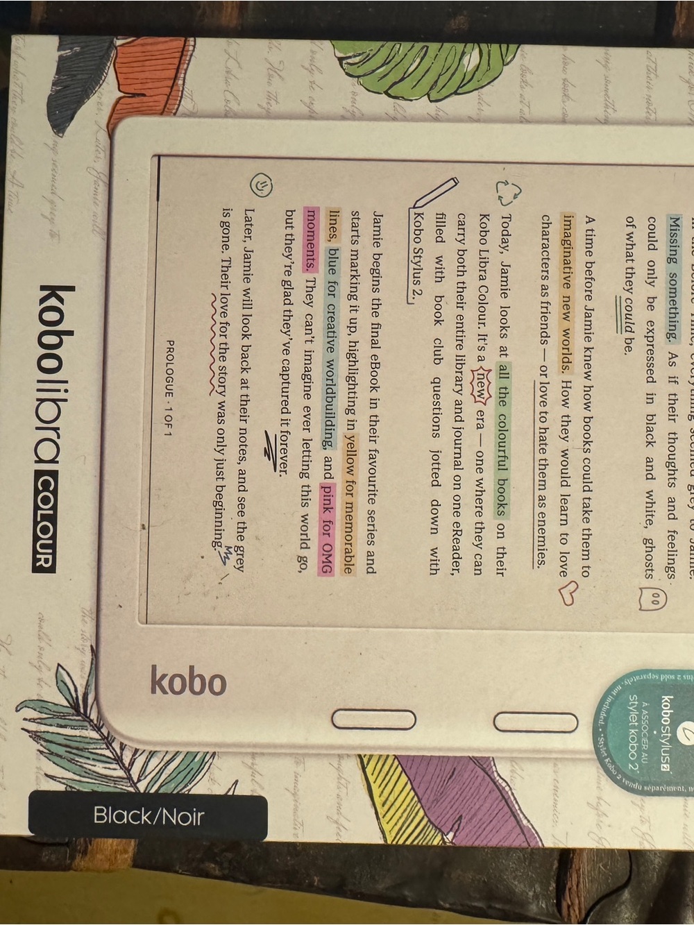 Kobo Libra Colour eReader — Black